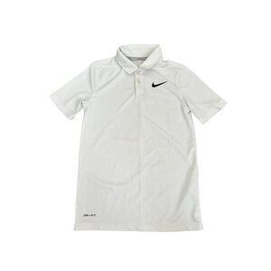 Nike Golf White Dri-Fit Polo Shirt Mens S